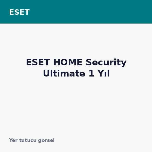 ESET HOME Security Ultimate 1 Yıl