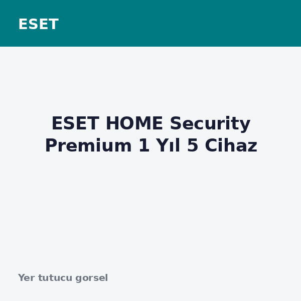 ESET HOME Security Premium 1 Yıl 5 Cihaz