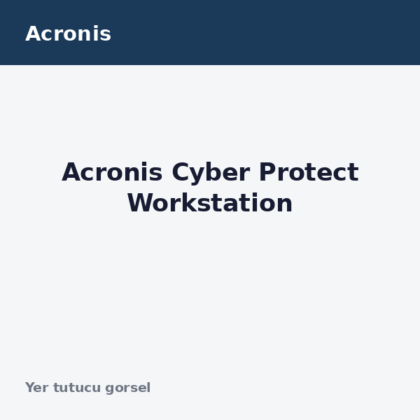 Acronis Cyber Protect Workstation