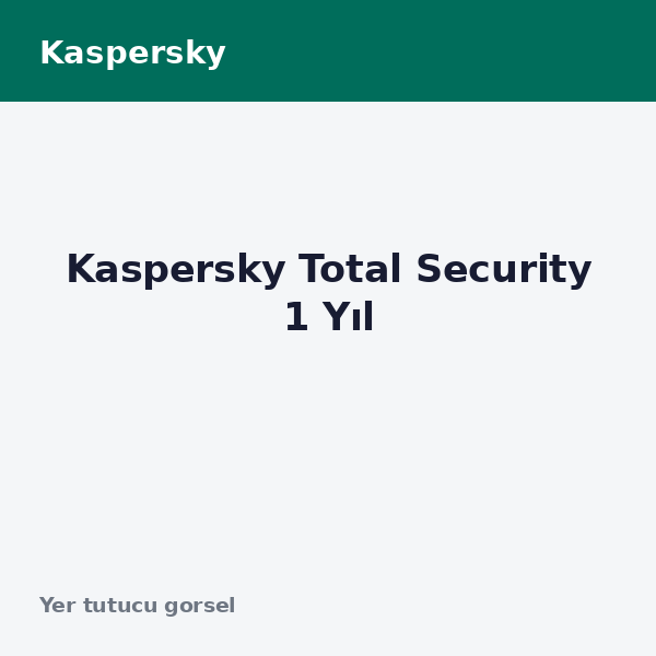 Kaspersky Total Security 1 Yıl