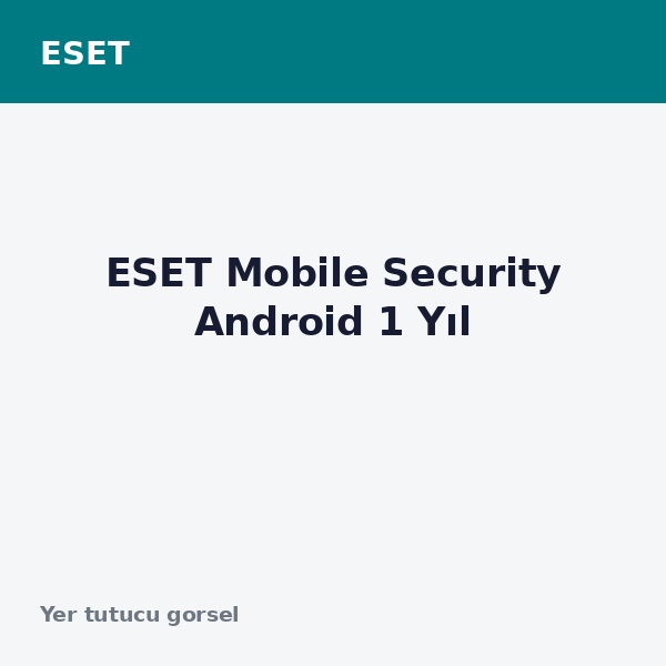 ESET Mobile Security Android 1 Yıl