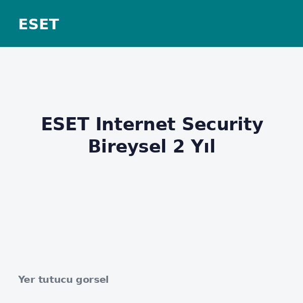 ESET Internet Security Bireysel 2 Yıl