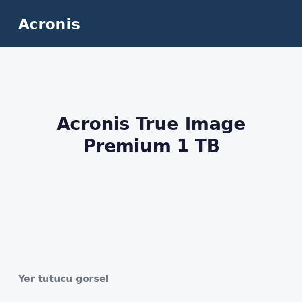 Acronis True Image Premium 1 TB