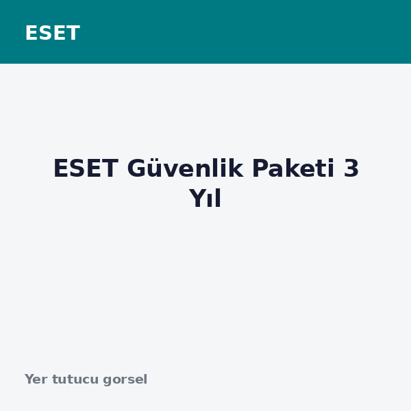 ESET Güvenlik Paketi 3 Yıl