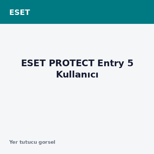 ESET PROTECT Entry 5 Kullanıcı