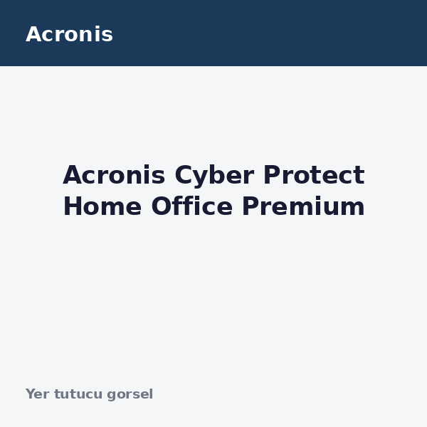 Acronis Cyber Protect Home Office Premium